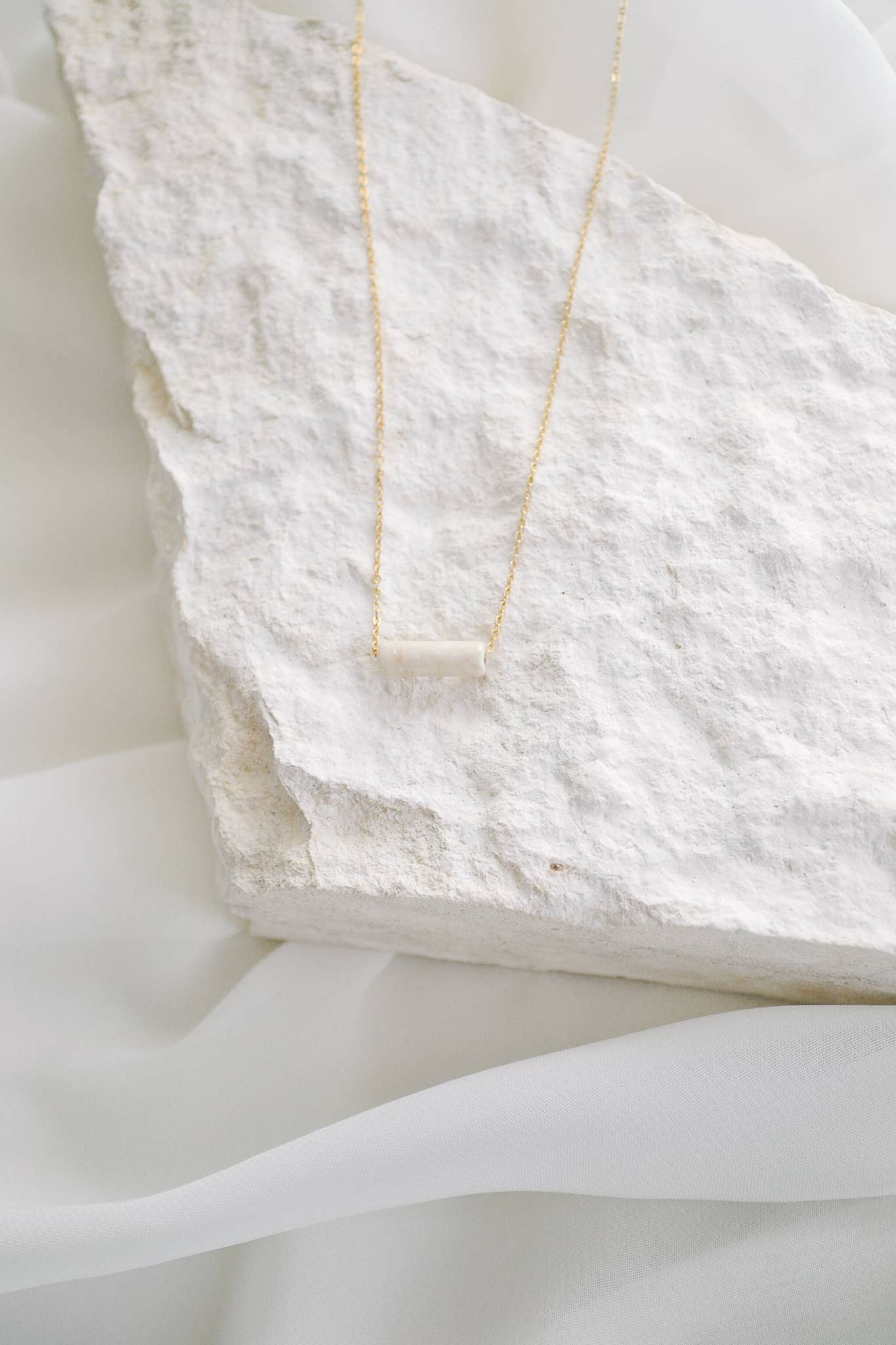 Riverstone Bead Necklace