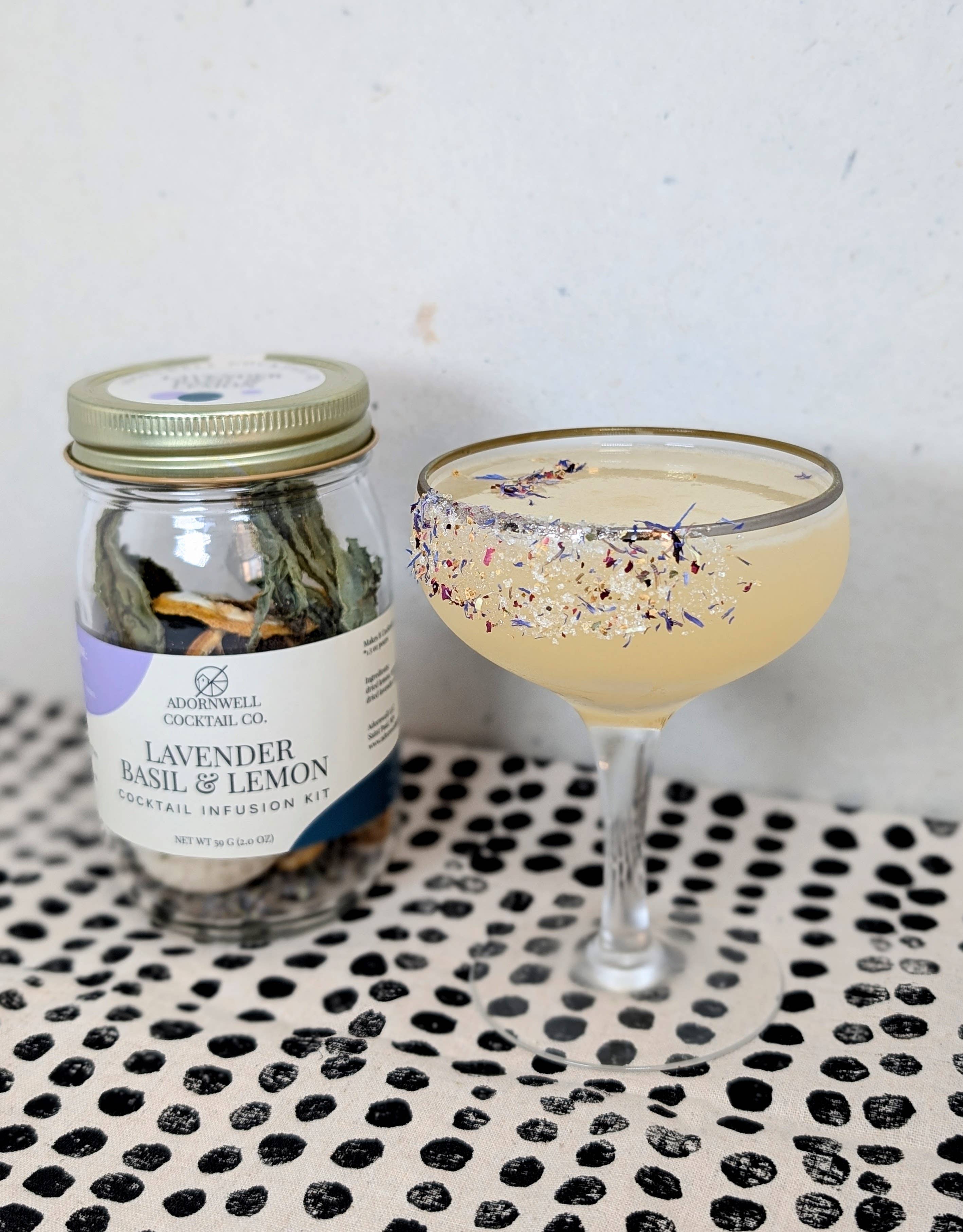 Lavender Basil & Lemon Cocktail Infusion Kit