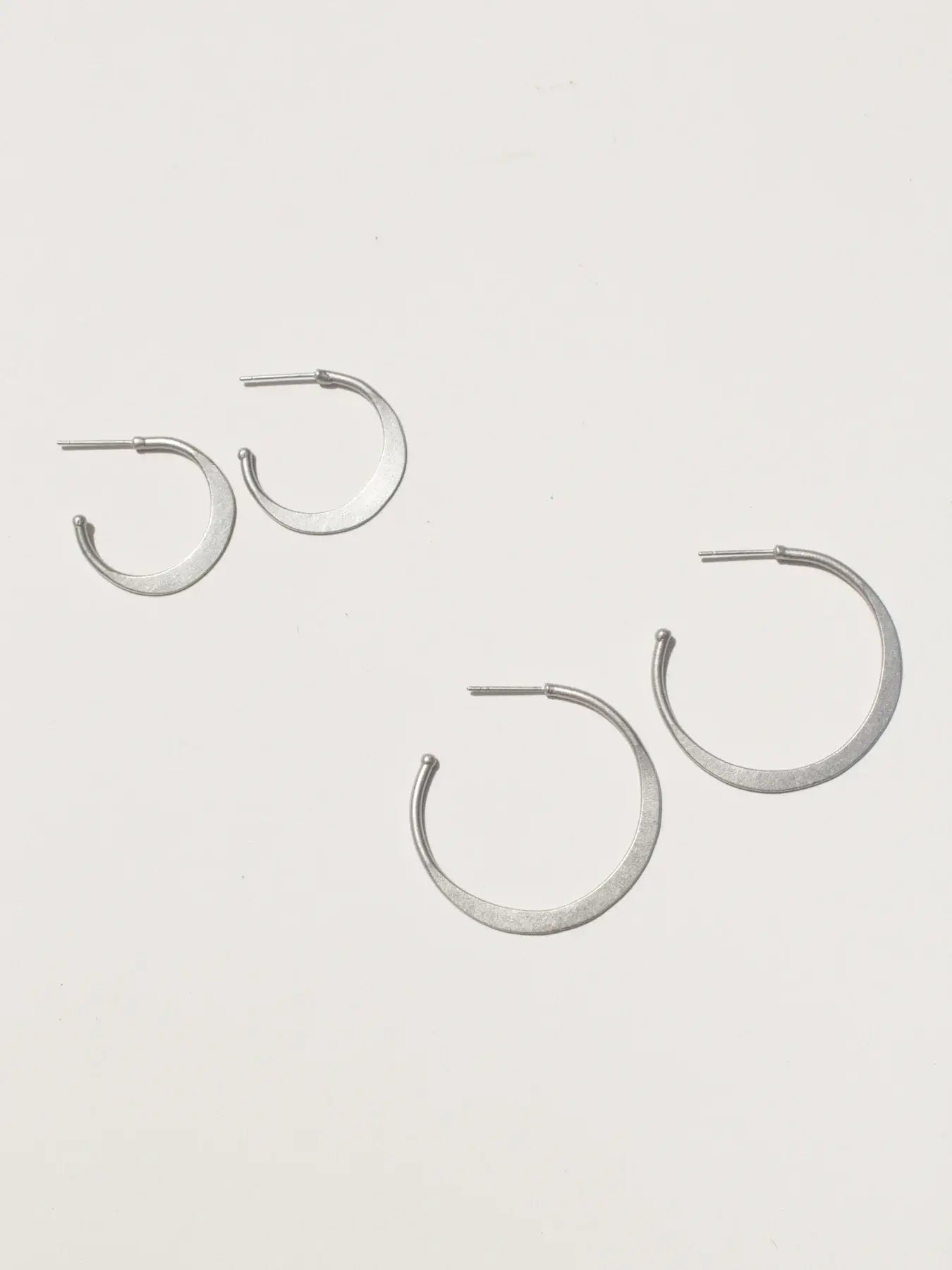Hammered Hoop Earrings