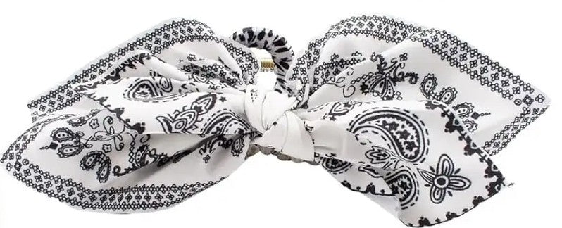 Bandana Bow Claw Hair Clip