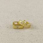 Love CZ Hoop Earrings
