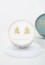 Poised Petal Earrings in Mint