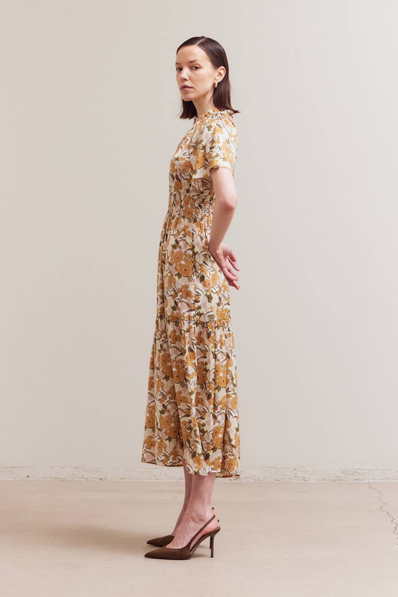 RAGLAN SLEEVE TIER MAX DRESS