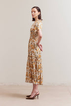 RAGLAN SLEEVE TIER MAX DRESS