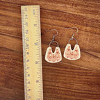 Rose Short Leafy Earrings