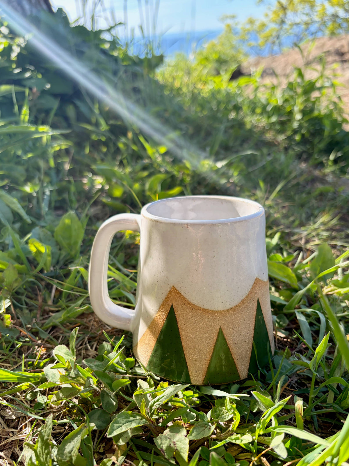 Evergreen Peaks - Handmade Ceramic Mountain Landscape Mug