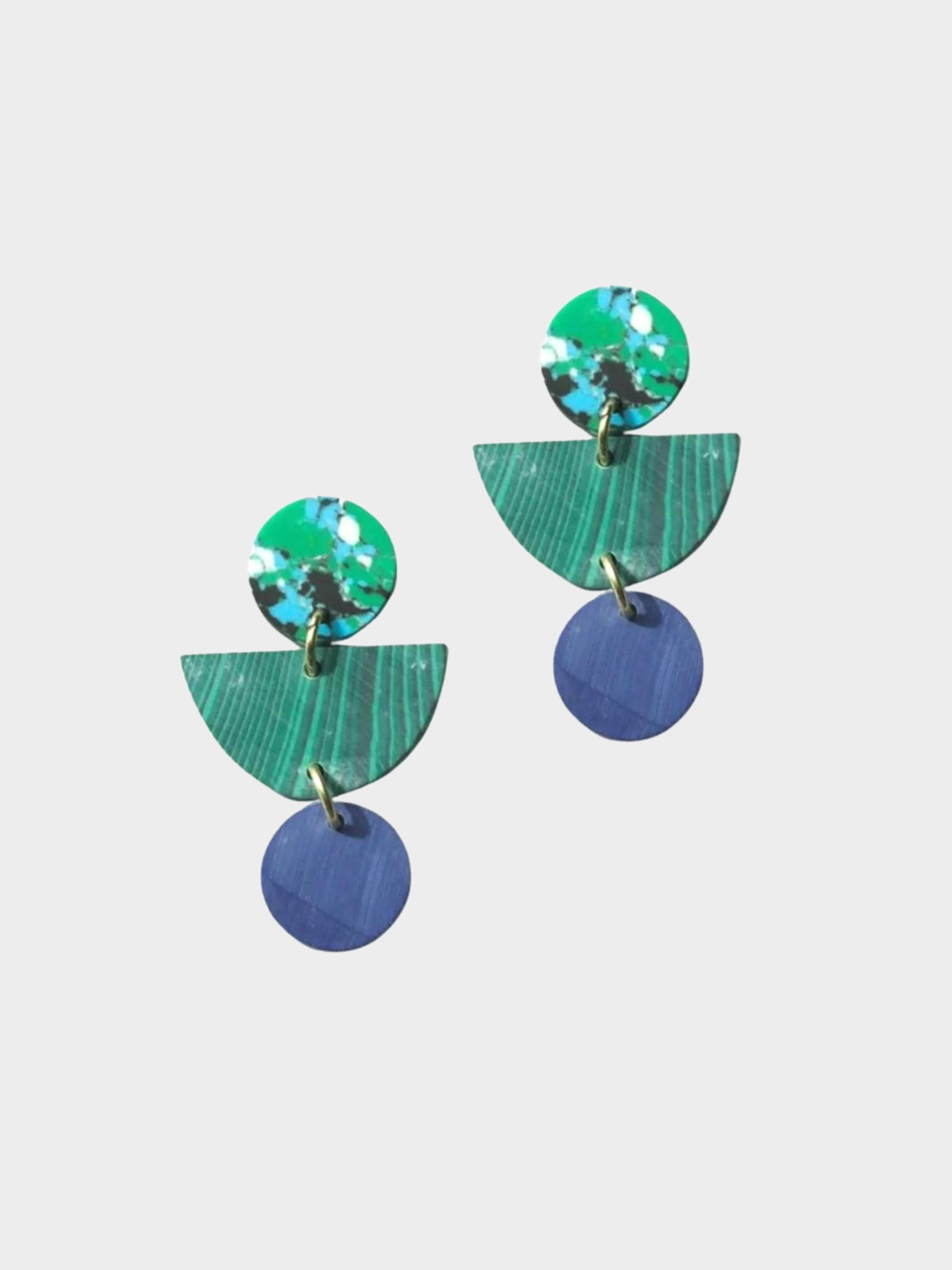 Geo Clay Earrings