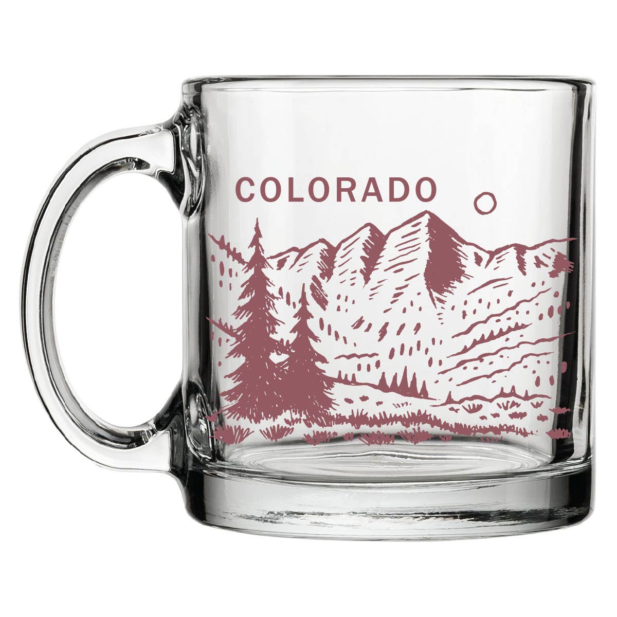 Colorado Maroon Bells Glass Mug  