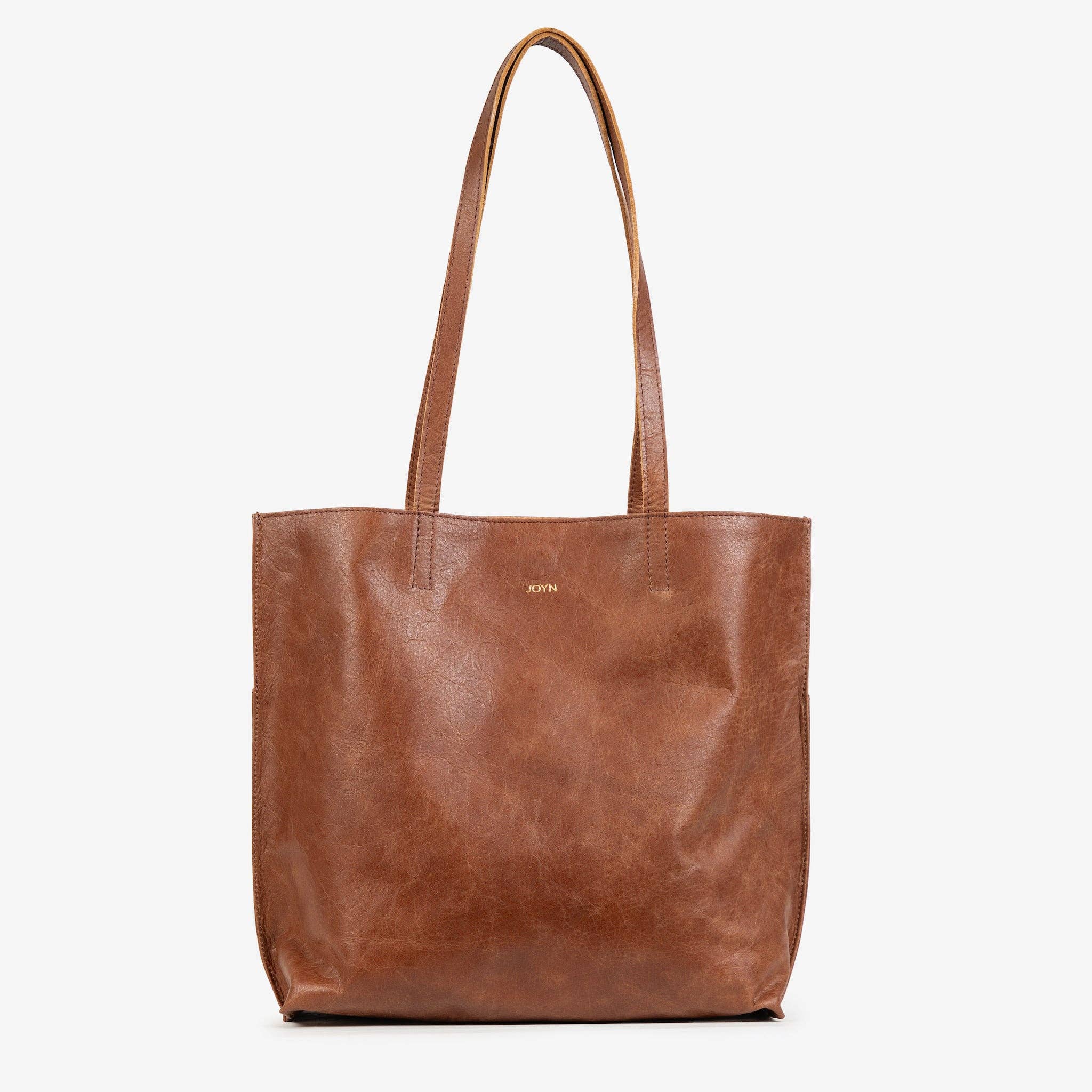 Pebbled Leather Everyday Tote - Vintage