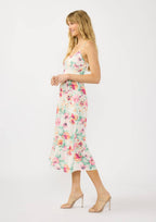 Floral Quilted Midi Dress