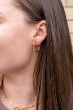 Luxe Gold Kamora Hoop Earrings