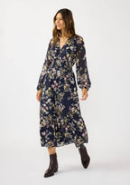 Smocked Waist Ruffle Maxi Dress