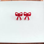 Red Bow Studs