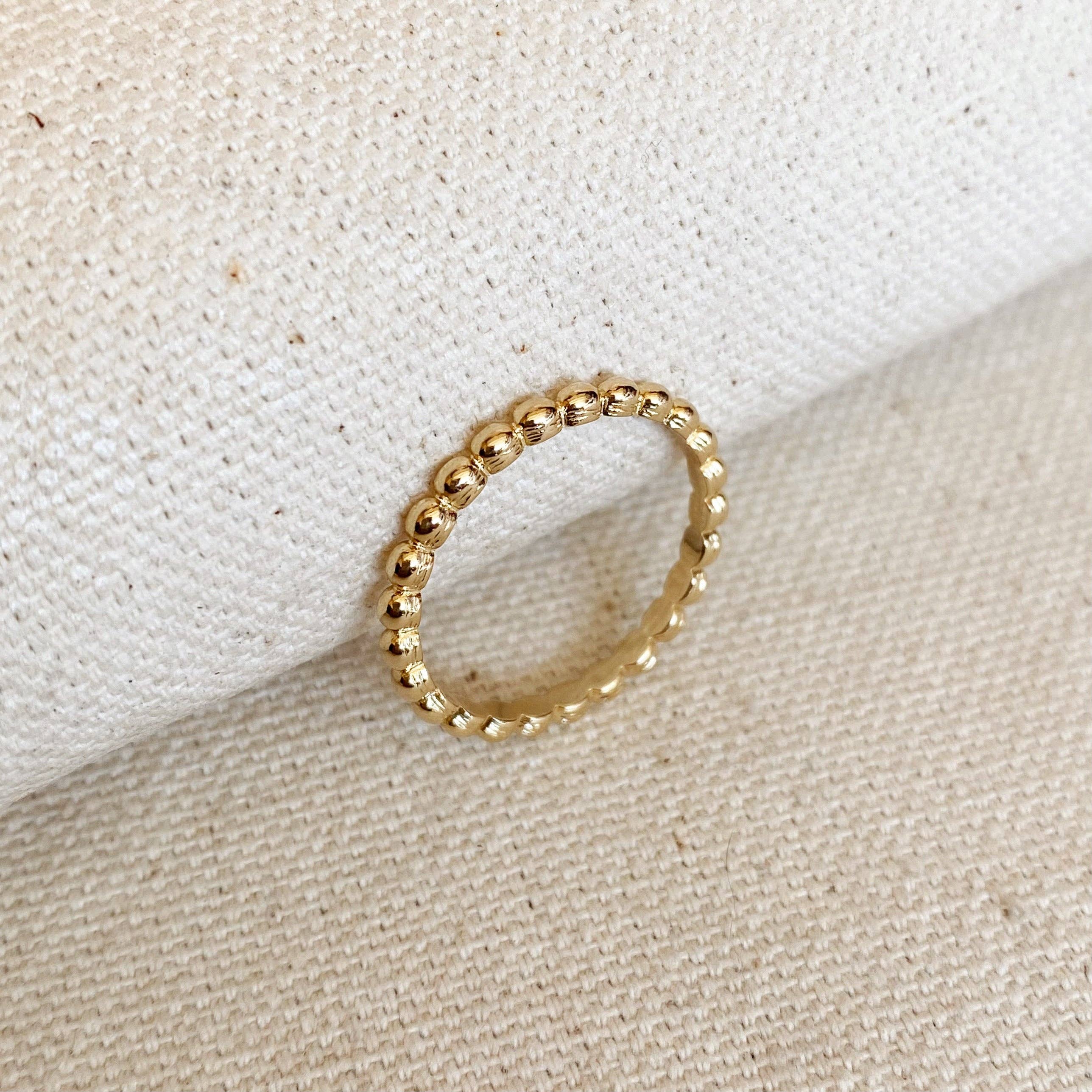 Beaded Band Ring