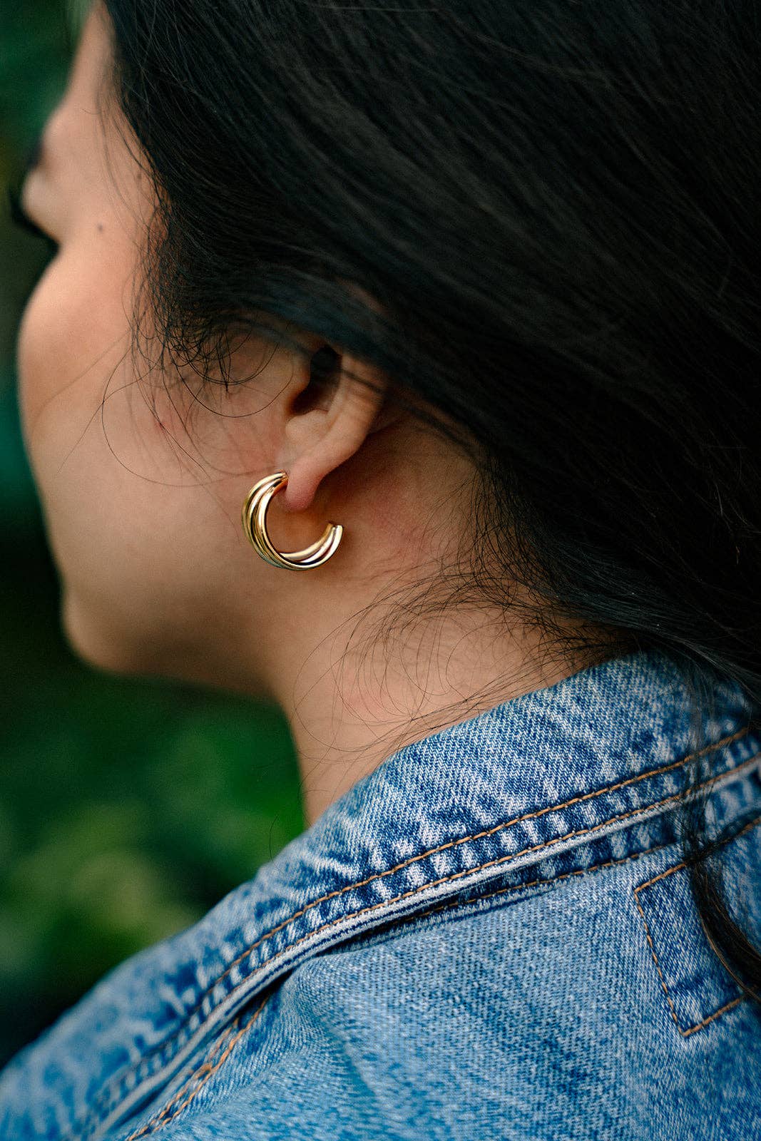 Luxe Treya Hoops - Gold