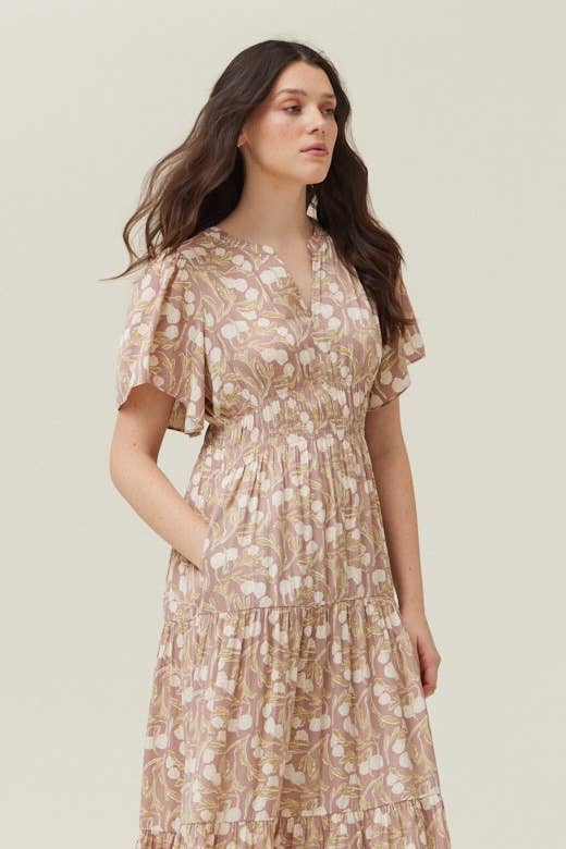 PRINTED MIDE DRESS