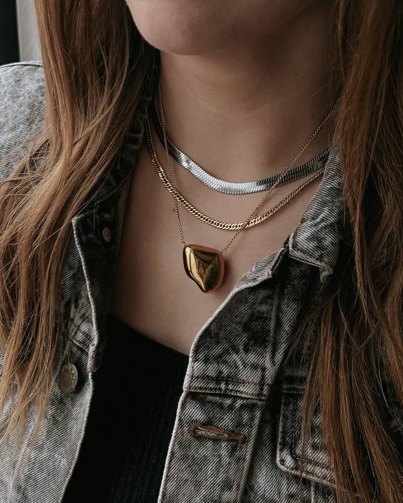 Tisha Gold Nugget Necklace
