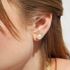8mm Classic Pearl Stud Earrings