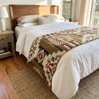 Southwest Alpaca Queen/Throw Blanket – Sandstone Reversible
