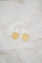 Monstera Earrings