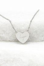 Give Hope Necklace in Silver