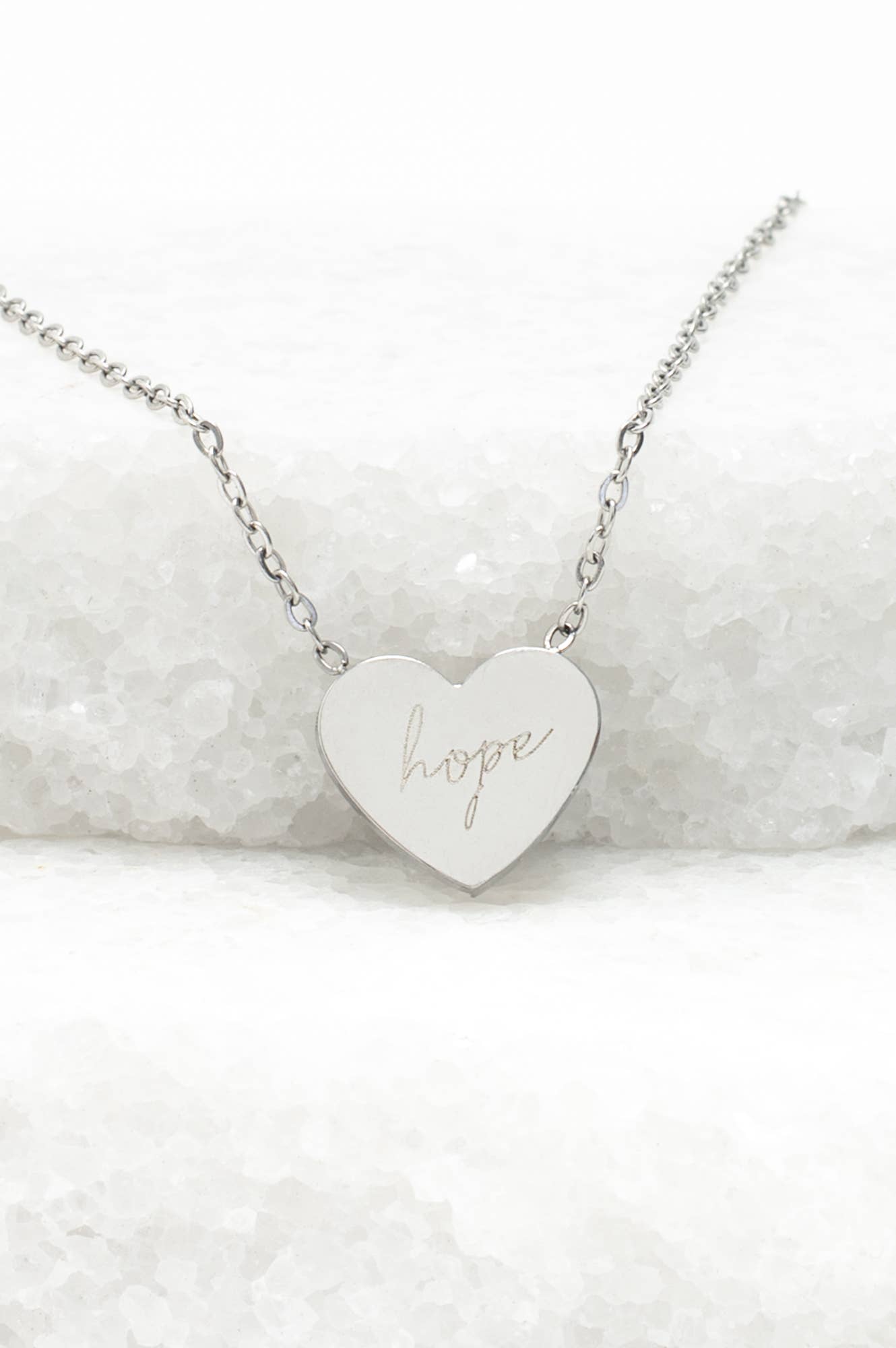 Give Hope Necklace in Silver