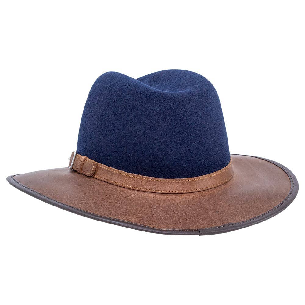Wool Felt Leather Outdoor Fedora Style - Summit