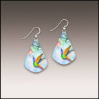 Hummingbird Fine Art Short Drop Handmade Earrings