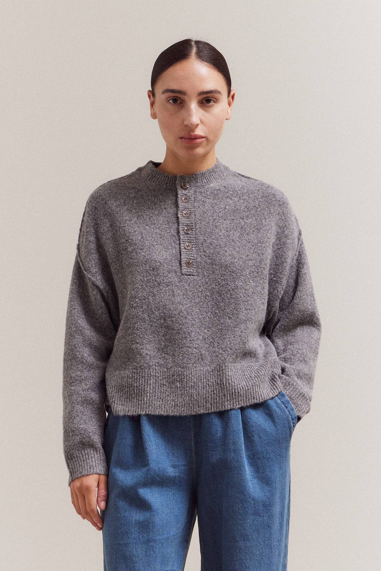 Half Button Down Sweater