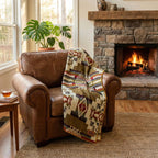 Southwest Alpaca Queen/Throw Blanket – Sandstone Reversible
