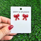 Red Bow Studs