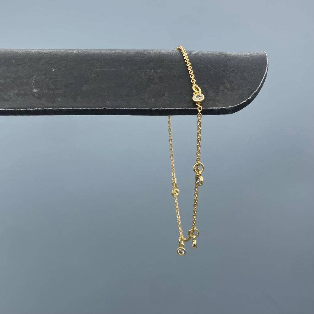Dainty CZ Dangles Bracelet