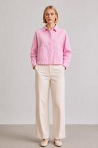 Relaxed Fit Cropped Shirt