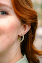 Cam Mini Hoops - Champagne Mint
