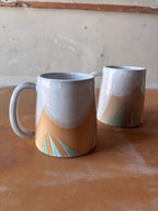 Triangles Geometric Mug Handmade Ceramic