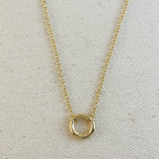 Rolo Chain Necklace Featuring Carabiner Clasp