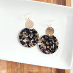 Zoey Earrings - Black & Bronze // Jewelry, Fall