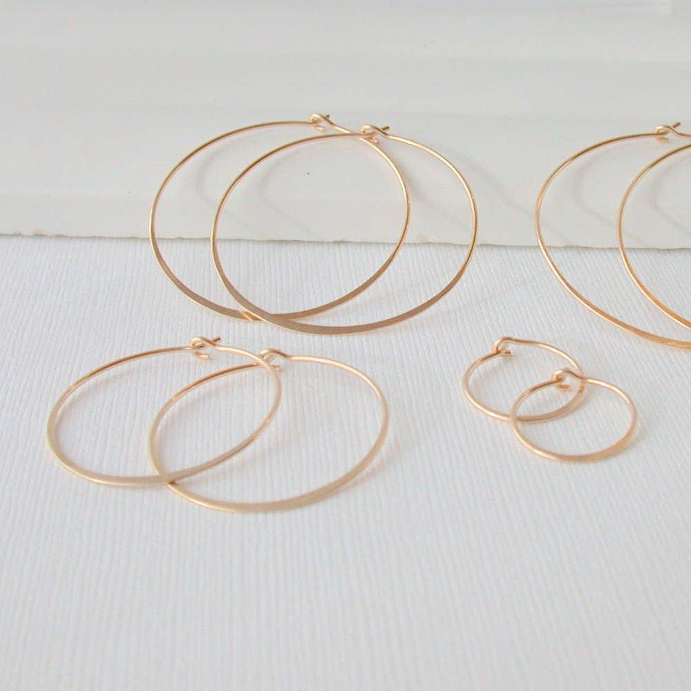 Classic Round Hoop Earrings