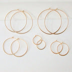 Classic Round Hoop Earrings