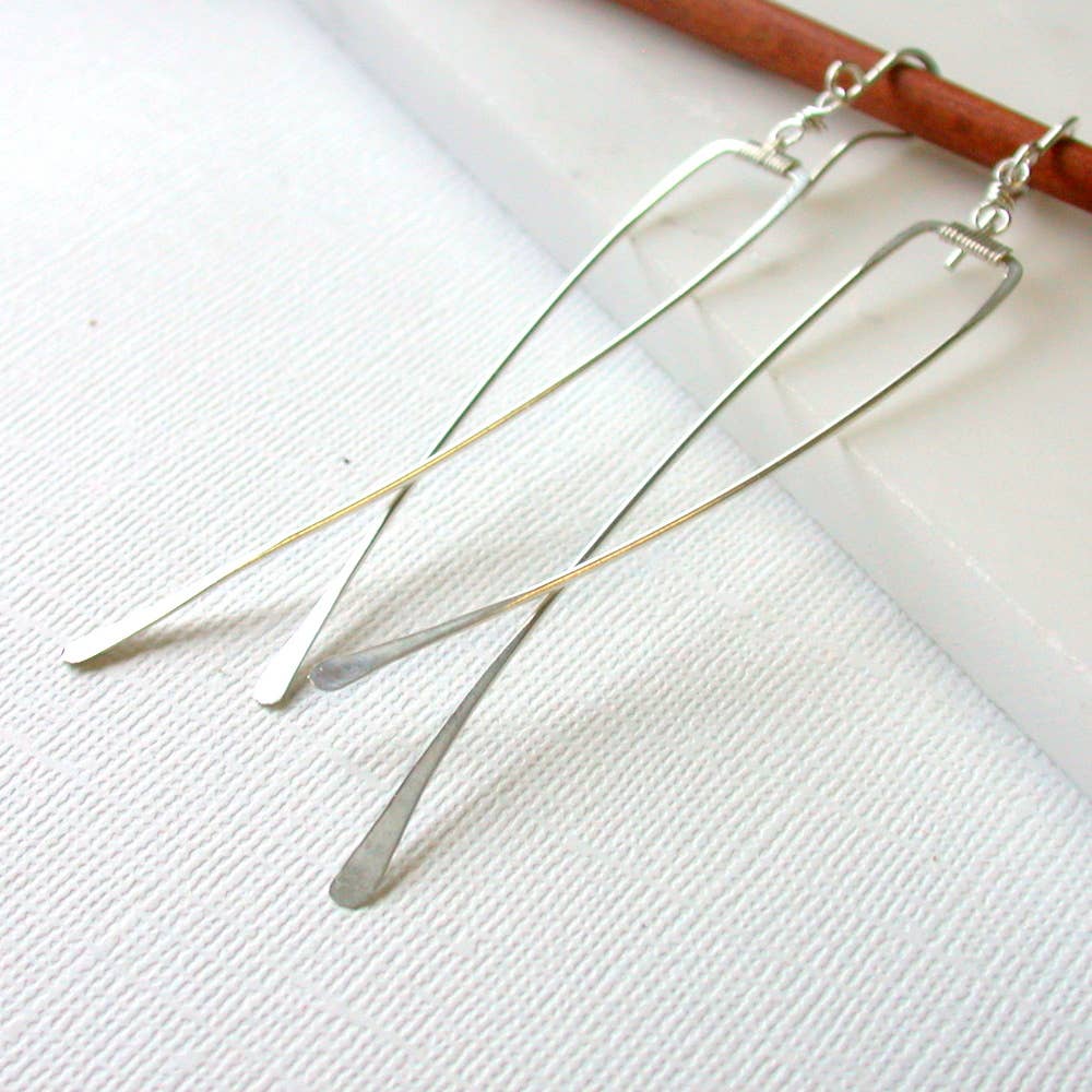 Angled Crisscross Earrings