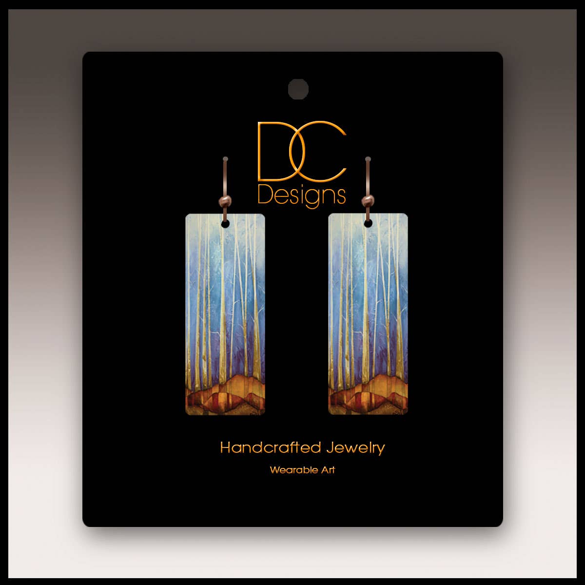 Cool Forest Banner Handmade Earrings