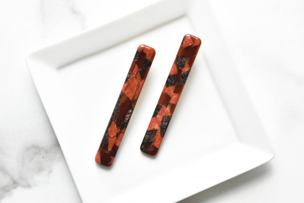 Long Rectangle Hair Clip Set 2 Pack