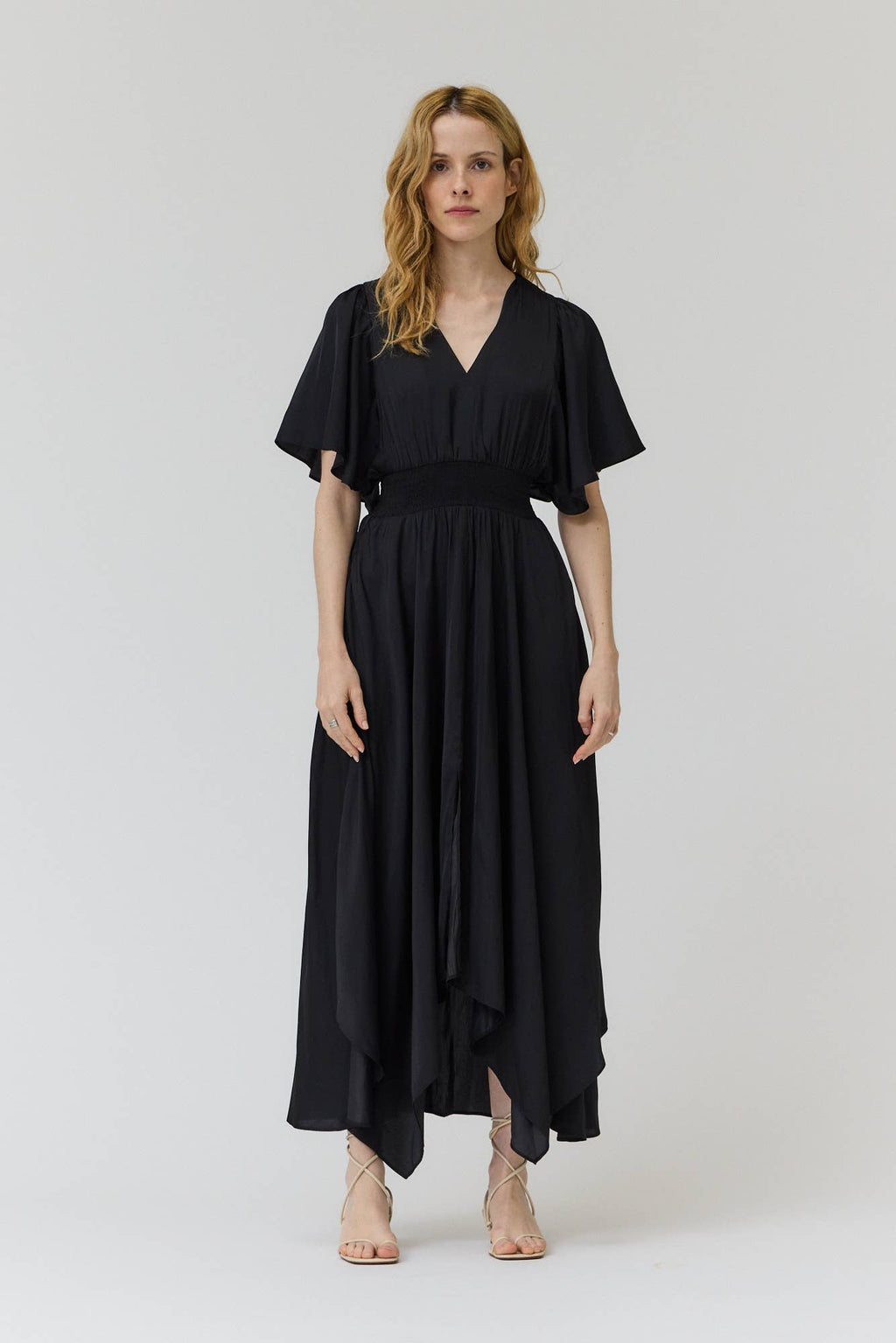 UNBALANCED SKIRT MAXI DRESS