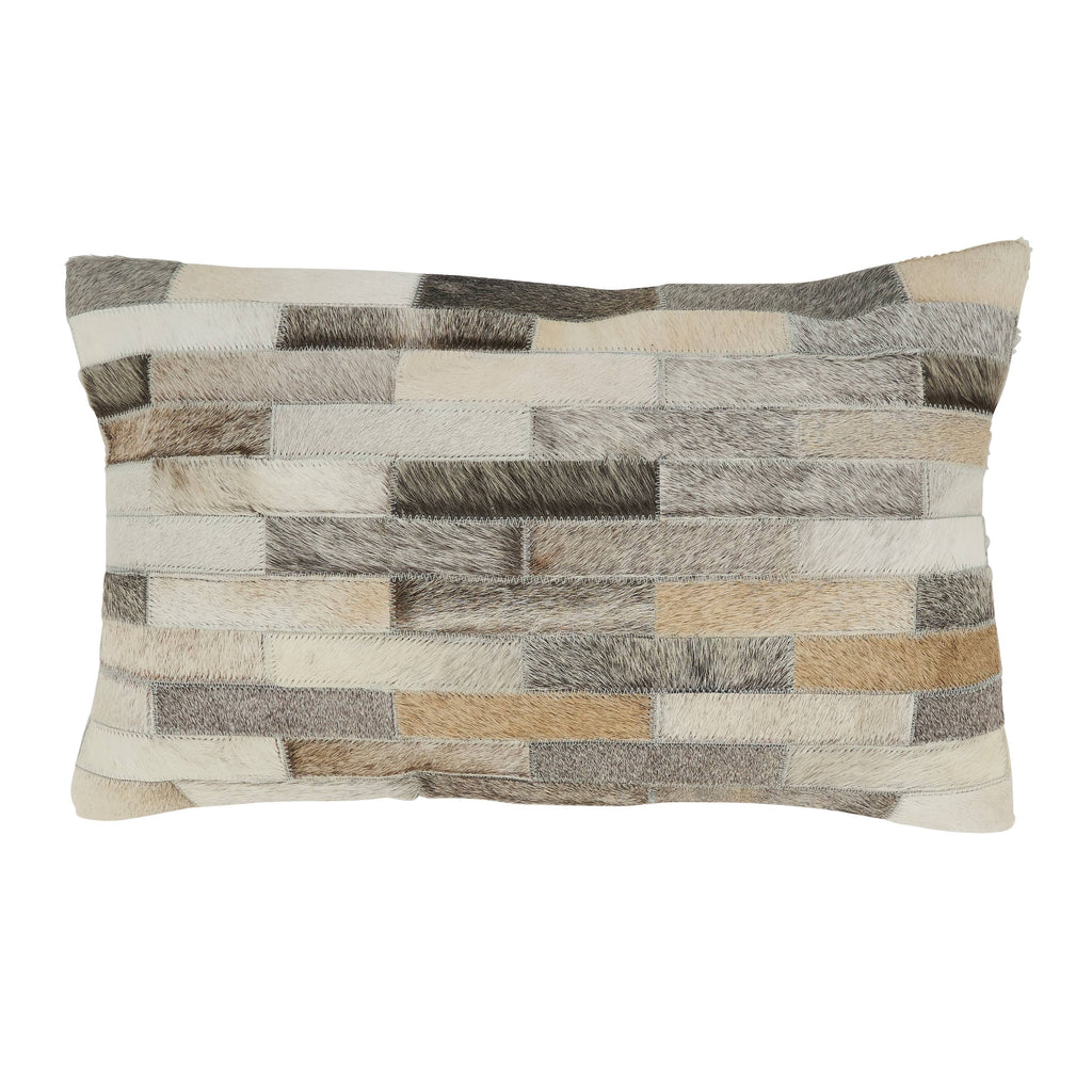 Textured Hair On Leather Throw Pillow