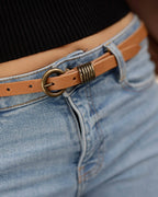 Alie Skinny Leather Belt