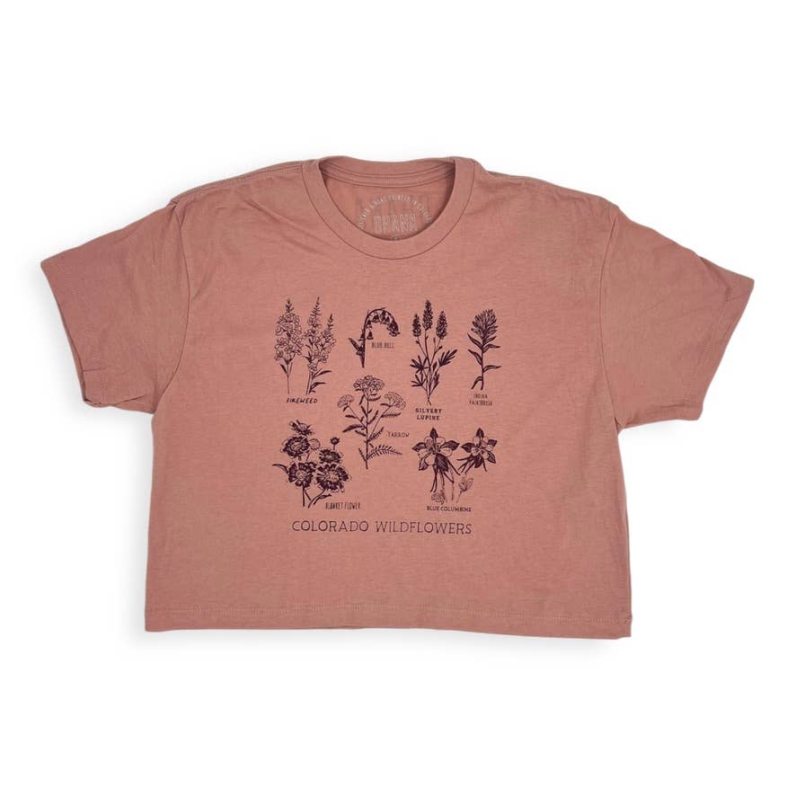Colorado Wildflowers Crop - Dusty Pink