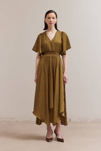 UNBALANCED SKIRT MAXI DRESS