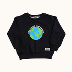 Kid's Organic Pullover - Black - Tiny Camper