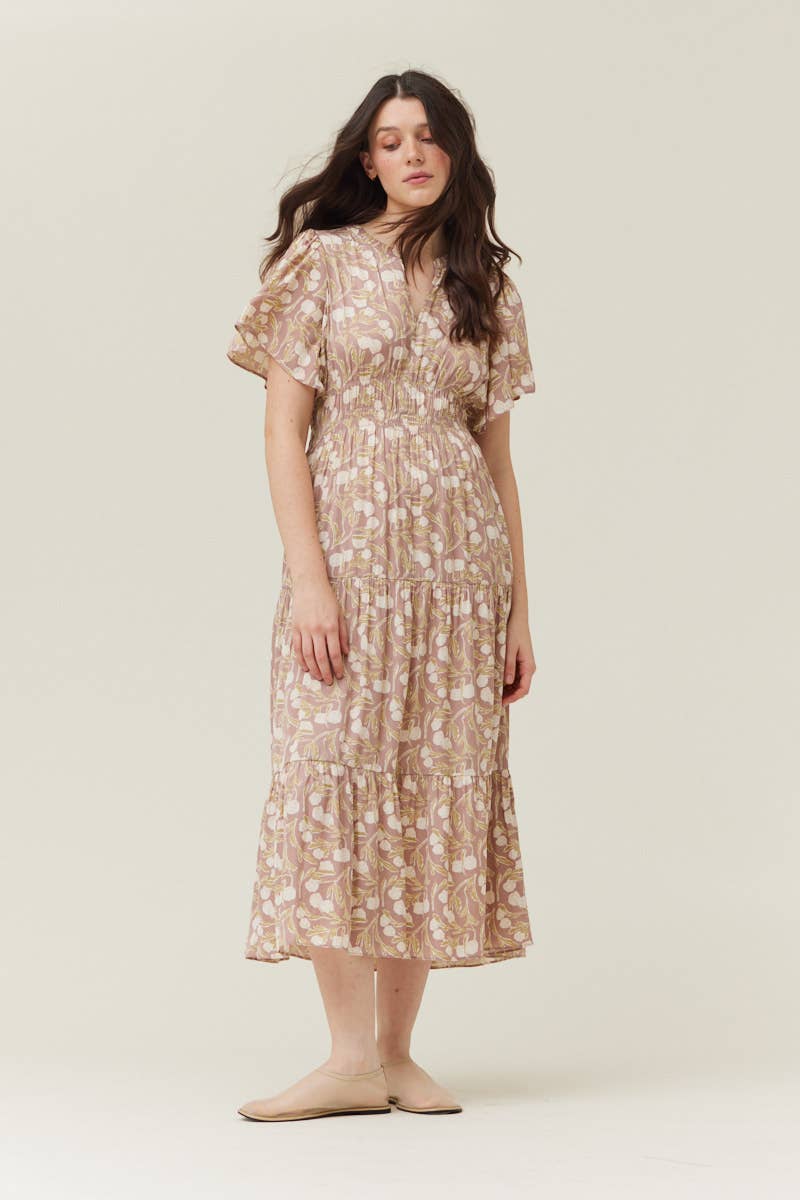 PRINTED MIDE DRESS