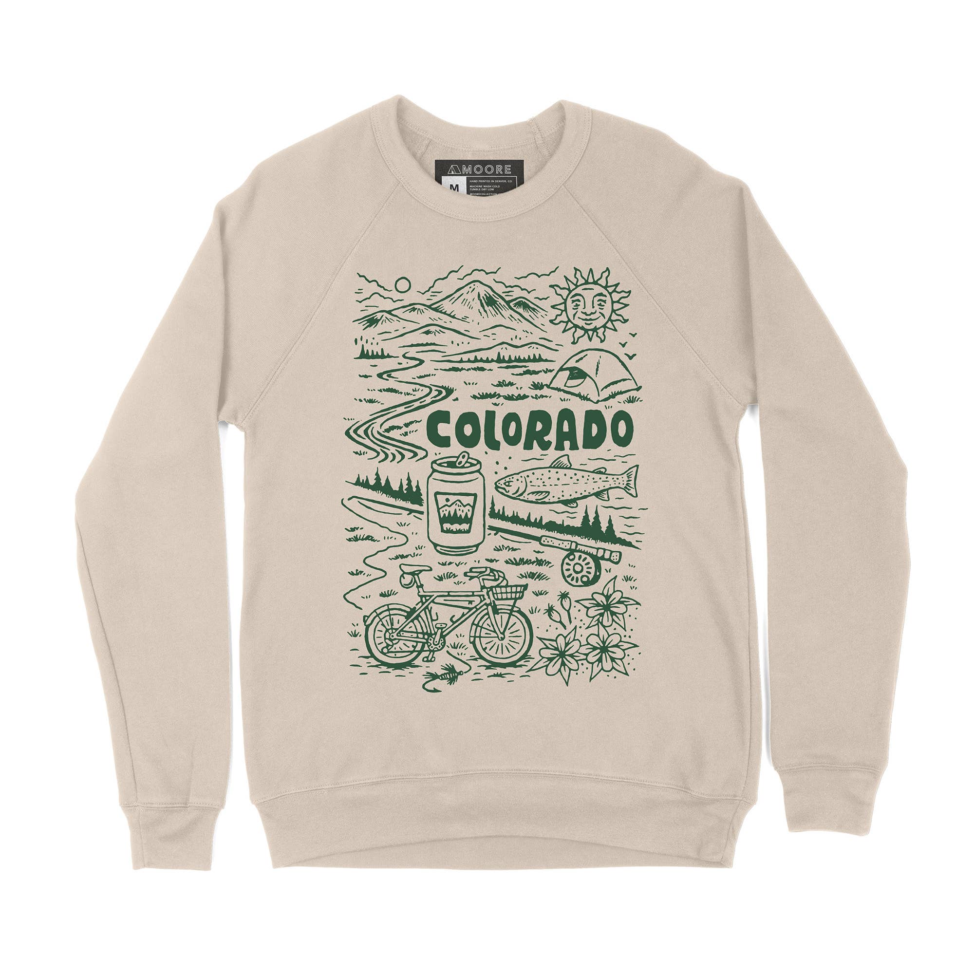Adventure Colorado Crewneck Sweatshirt Dust